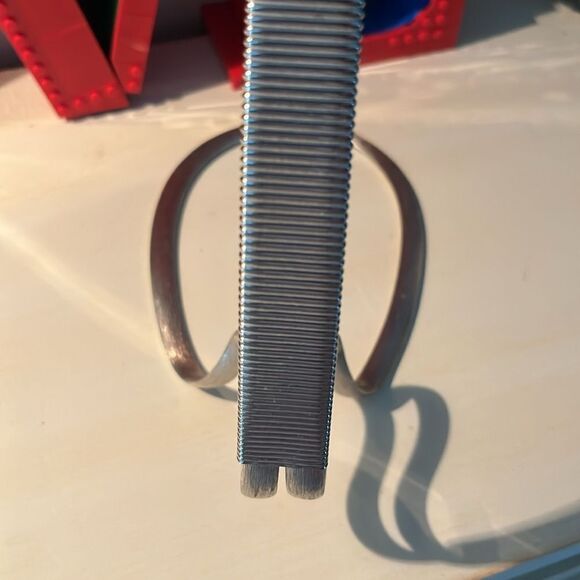 Napier Mid Century Modern Brushed Silver Bottle Holder Wine Lover Must Have ! - Picture 7 of 8